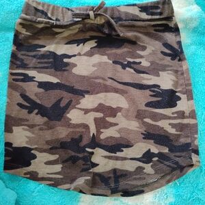 SHEIN Gray Camouflage Skirt